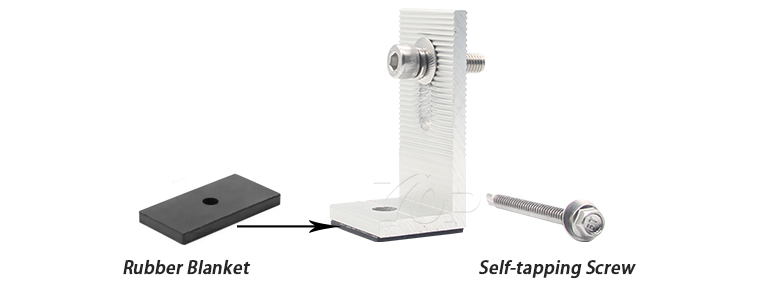 Reliable Solar Panel Mounting: L-Foot and Self-Tapping Screws