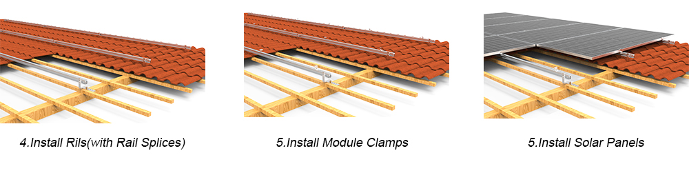roof hook for solar mount