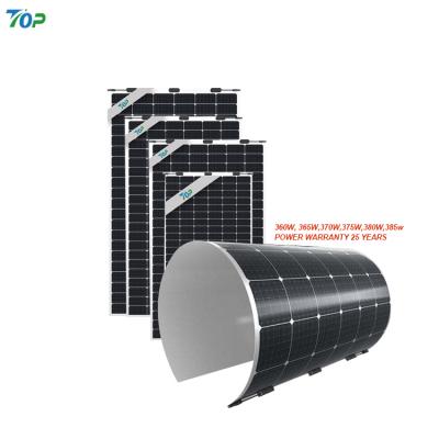 보트 및 지붕용 380w 유연한 태양광 패널
        