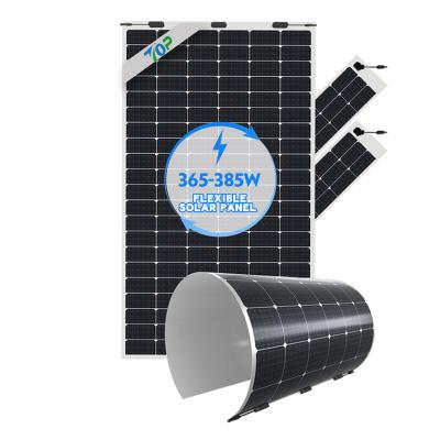 보트 및 지붕용 380w 유연한 태양광 패널
        