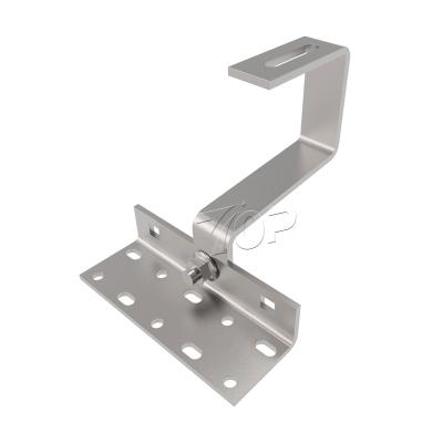 Slate tile solar roof hook