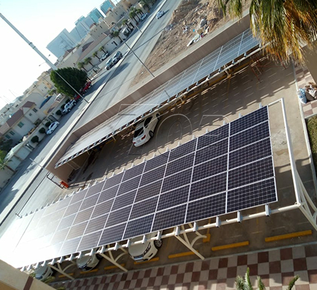 사우디 아라비아의 60kw Solar Carport Struture